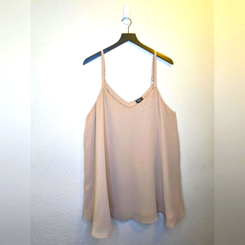 Torrid Taupe Chiffon Swing Cami